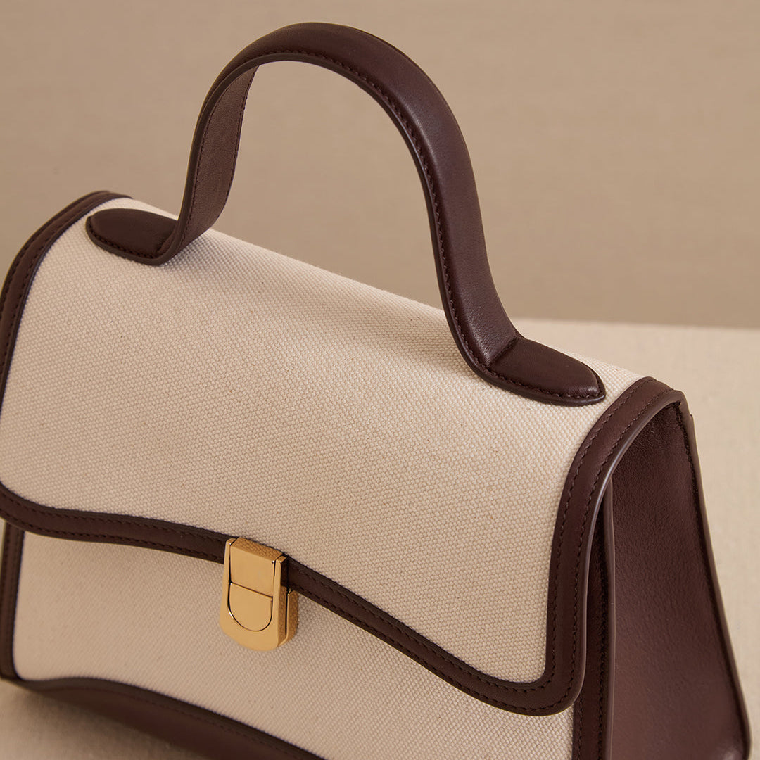 Madeline 21 in Canvas Natural & Supple Soft Chocolate