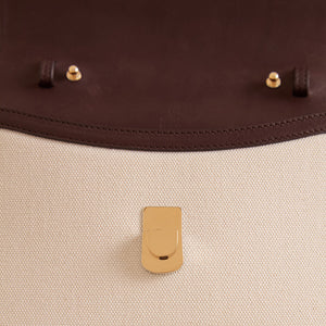 Madeline 21 in Canvas Natural & Supple Soft Chocolate