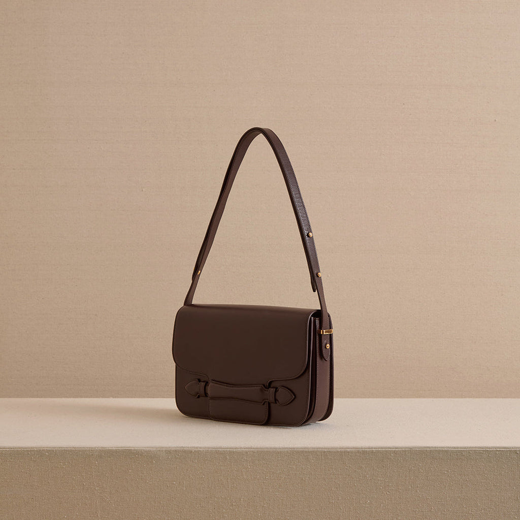 Romy 25 in Box Calf Palmellato Chocolate