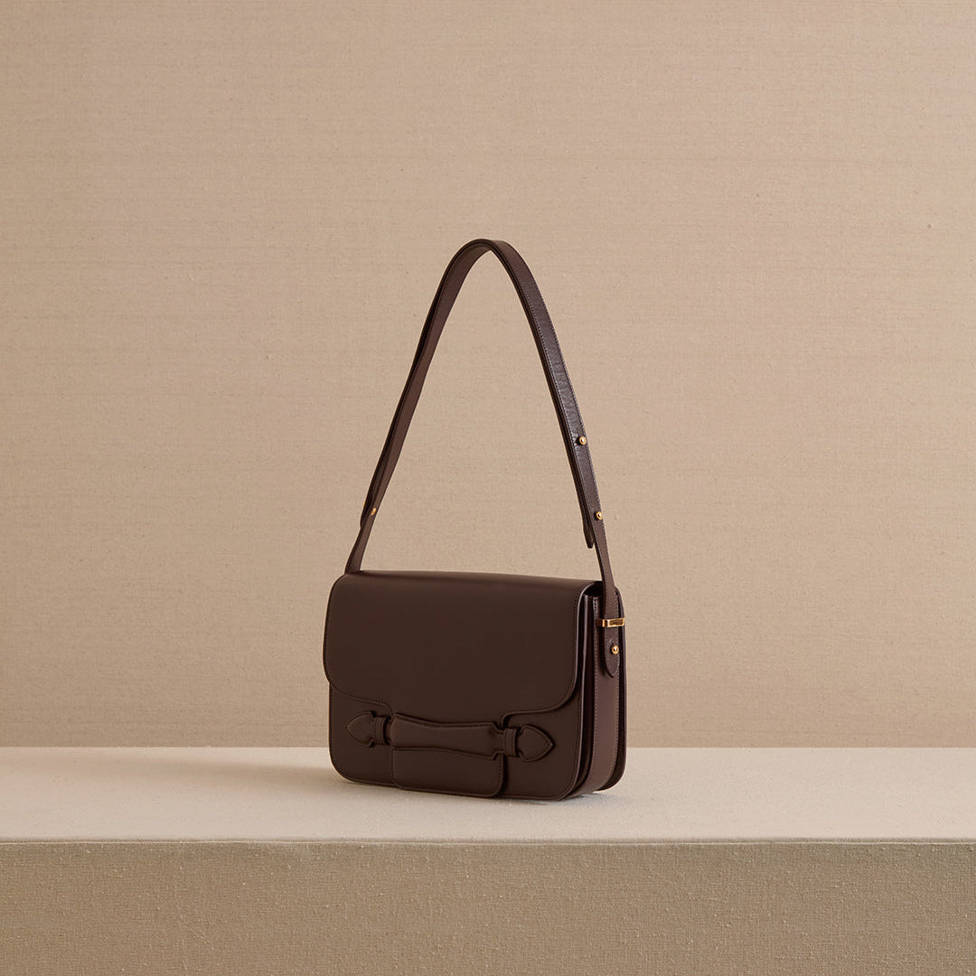 Romy 25 in Box Calf Palmellato Chocolate