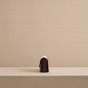 Romy Clutch in Canvas Natural & Soft Chocolate