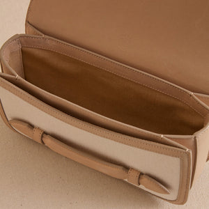 Romy Clutch in Canvas Natural & Supple Soft Natural