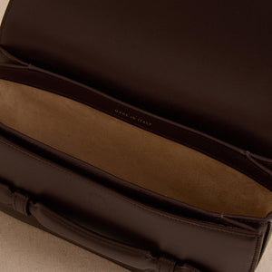 Romy Clutch in Box Calf Palmellato Chocolate