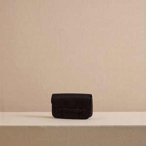 Romy Clutch in Satin Black