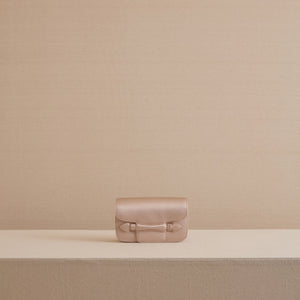 Romy Clutch in Satin Blush