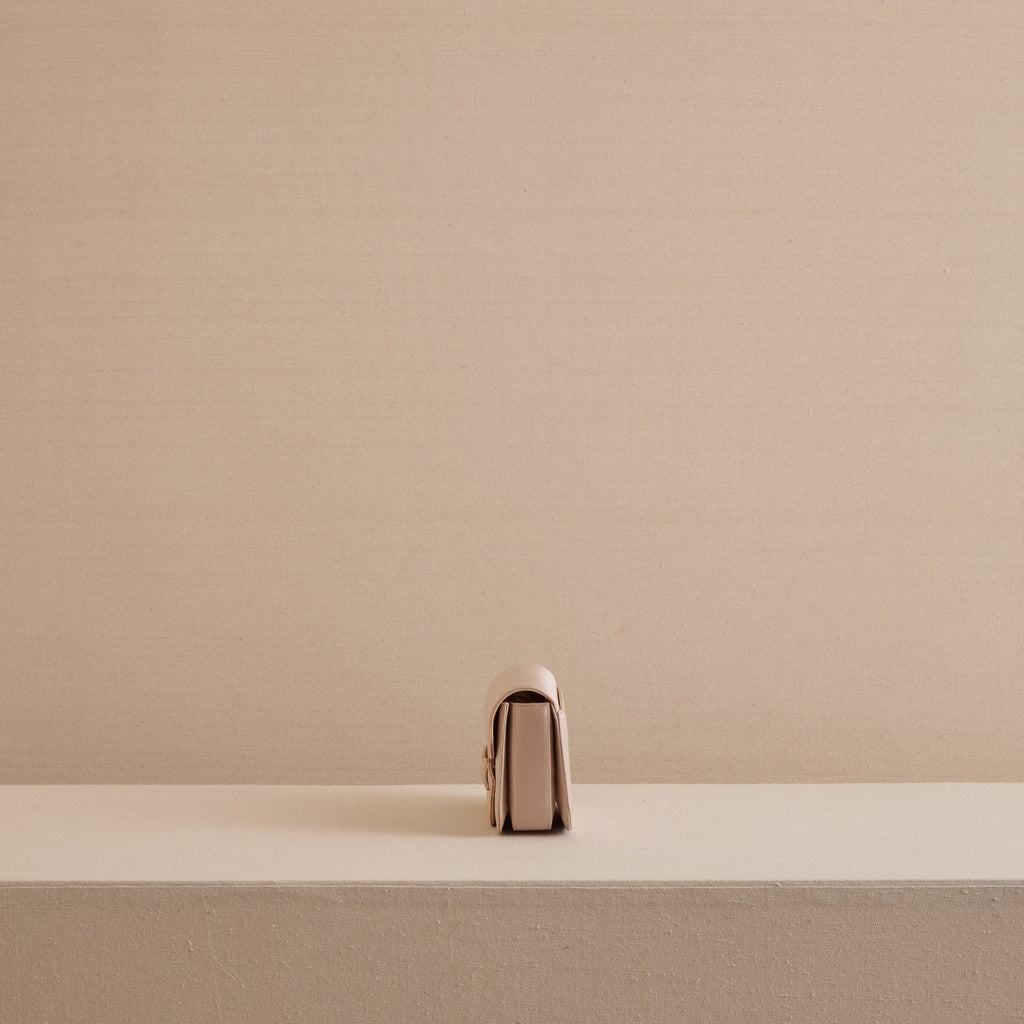 Romy Clutch in Satin Blush