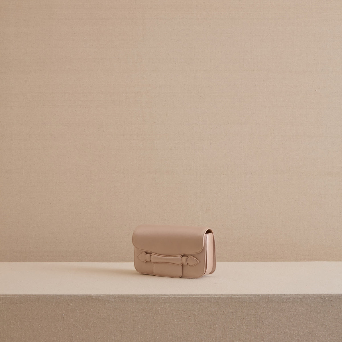 Romy Clutch in Satin Blush