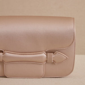 Romy Clutch in Satin Blush