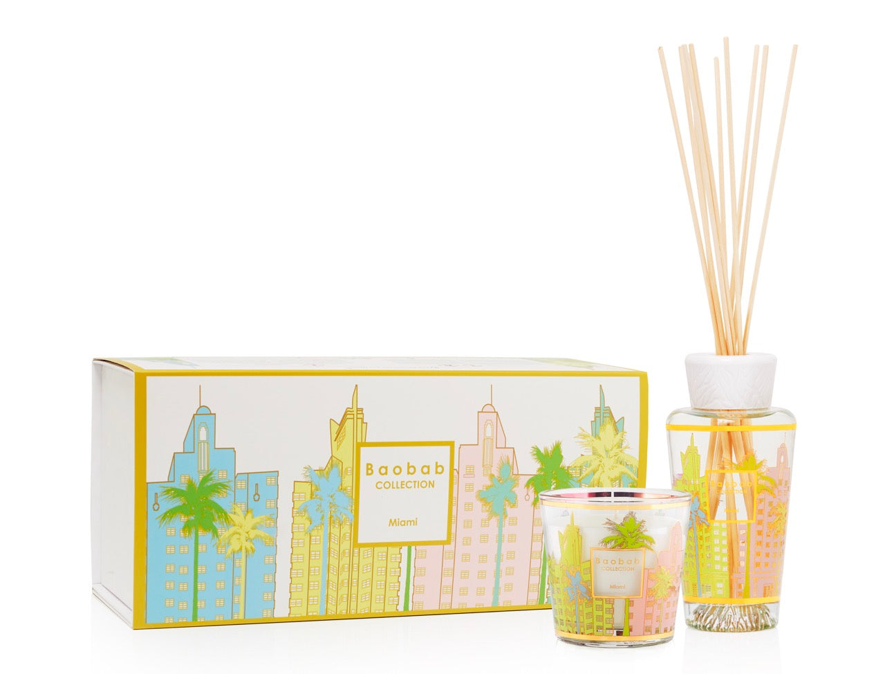 My First Baobab Gift Box Miami Diffuser & Candle