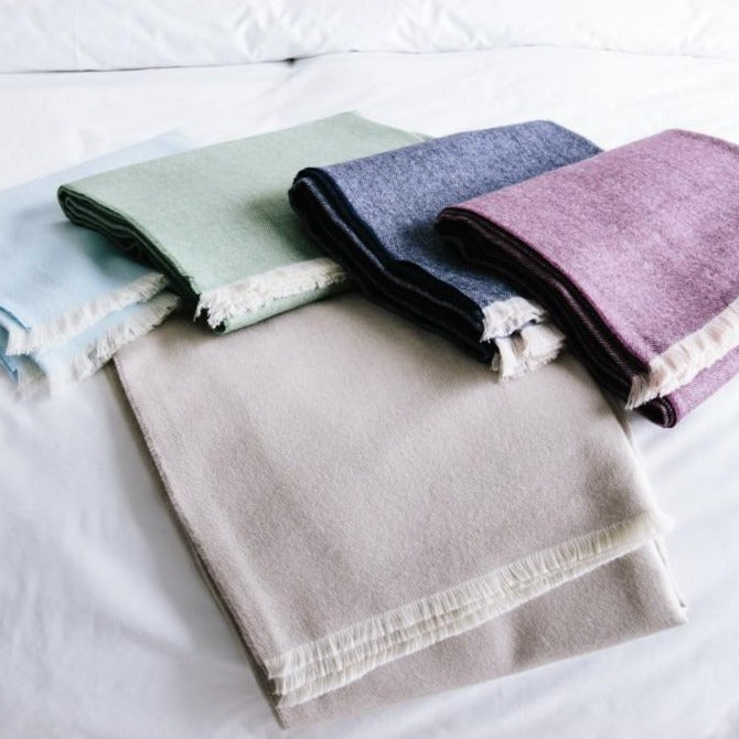 Premium Alpaca Throw with Eyelash Fringe