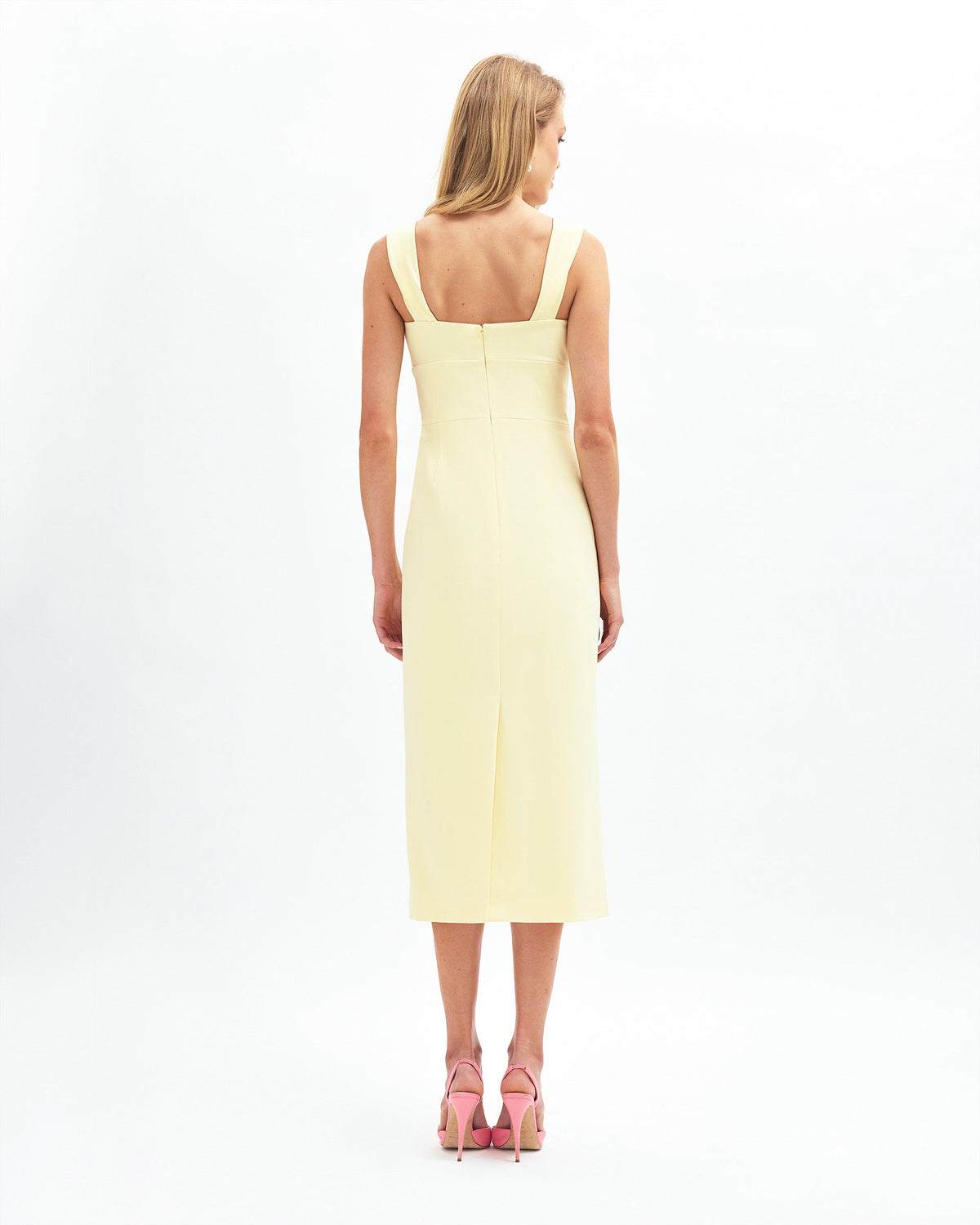 Mia Dress in Light Lemon