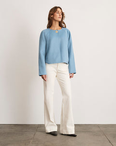 Micah Jacket in Cloudy Seafoam