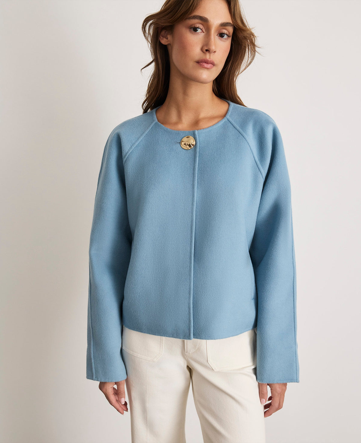 Micah Jacket in Cloudy Seafoam