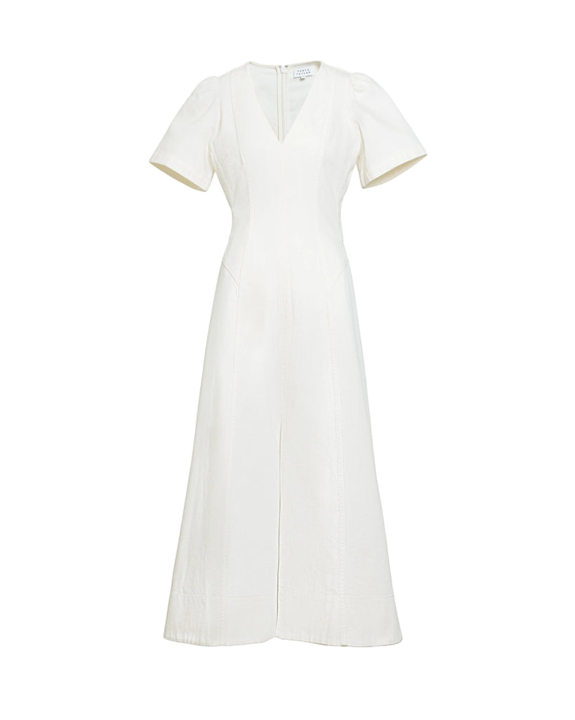 Midi Renzo Dress in Chalk