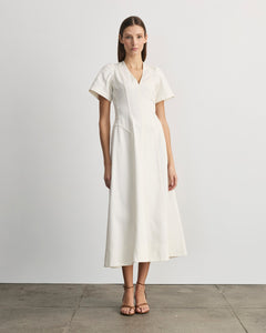Midi Renzo Dress in Chalk
