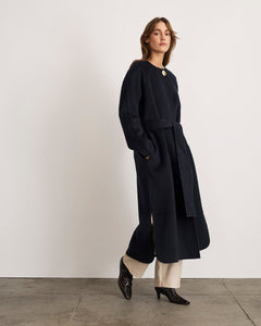 Milla Coat in Classic Navy