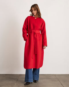 Milla Coat in Scarlet