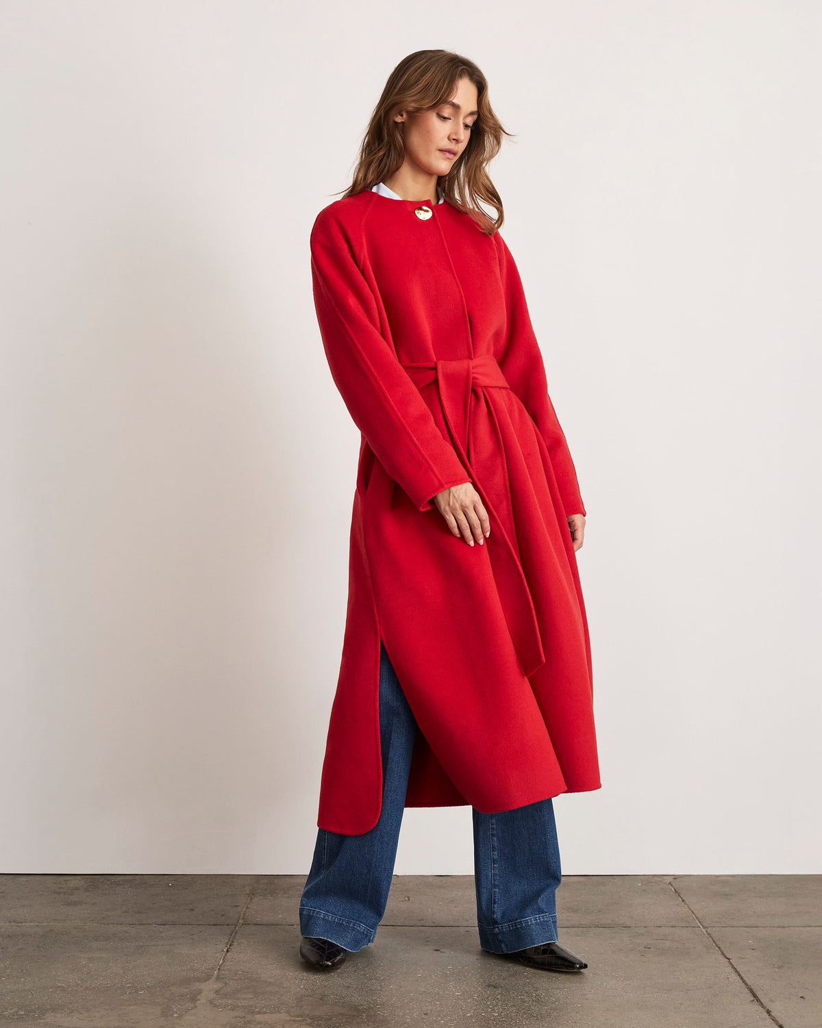 Milla Coat in Scarlet