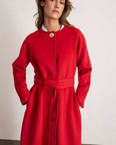 Milla Coat in Scarlet