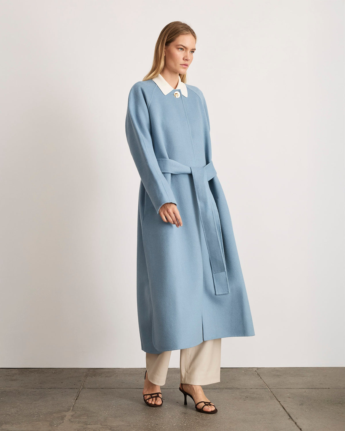 Milla Coat in Cloudy Seafoam