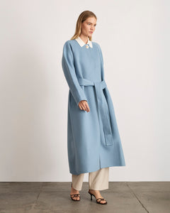Milla Coat in Cloudy Seafoam