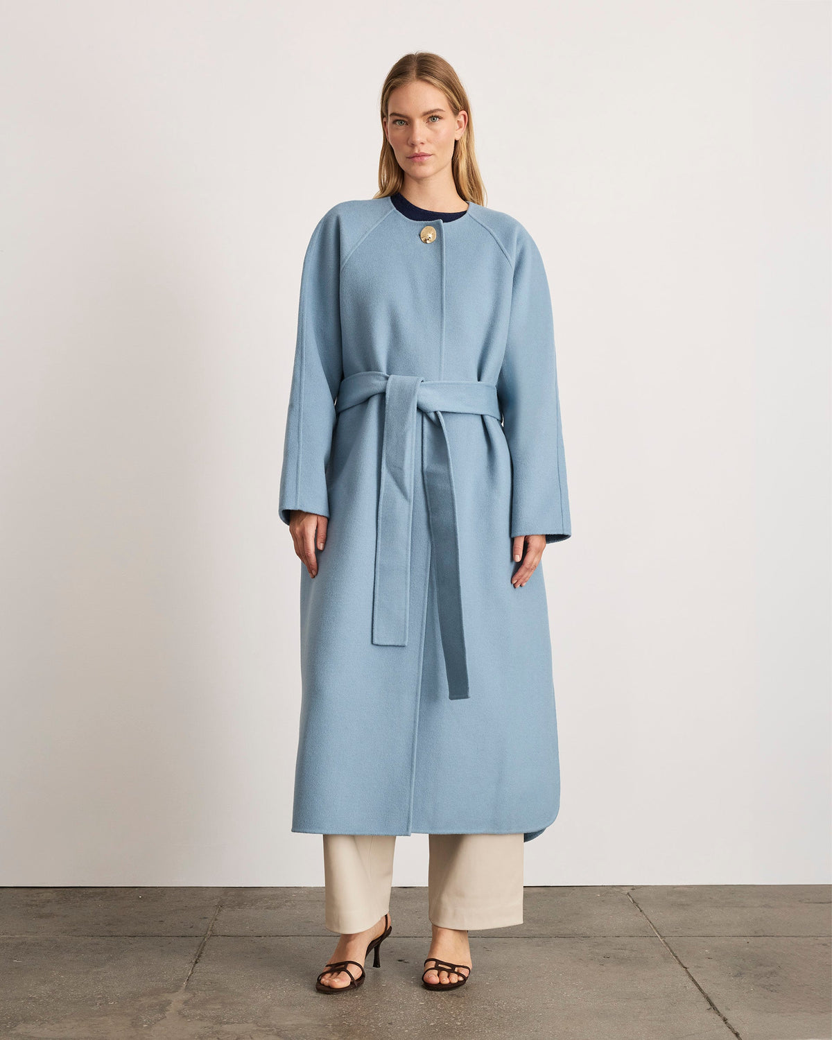 Milla Coat in Cloudy Seafoam