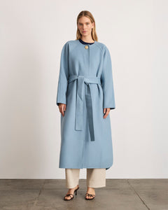 Milla Coat in Cloudy Seafoam