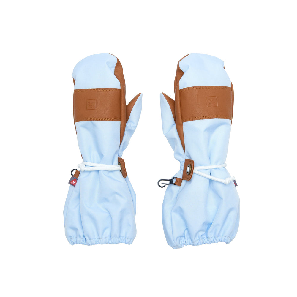 Cloud Blue Waterproof Ski Mitten