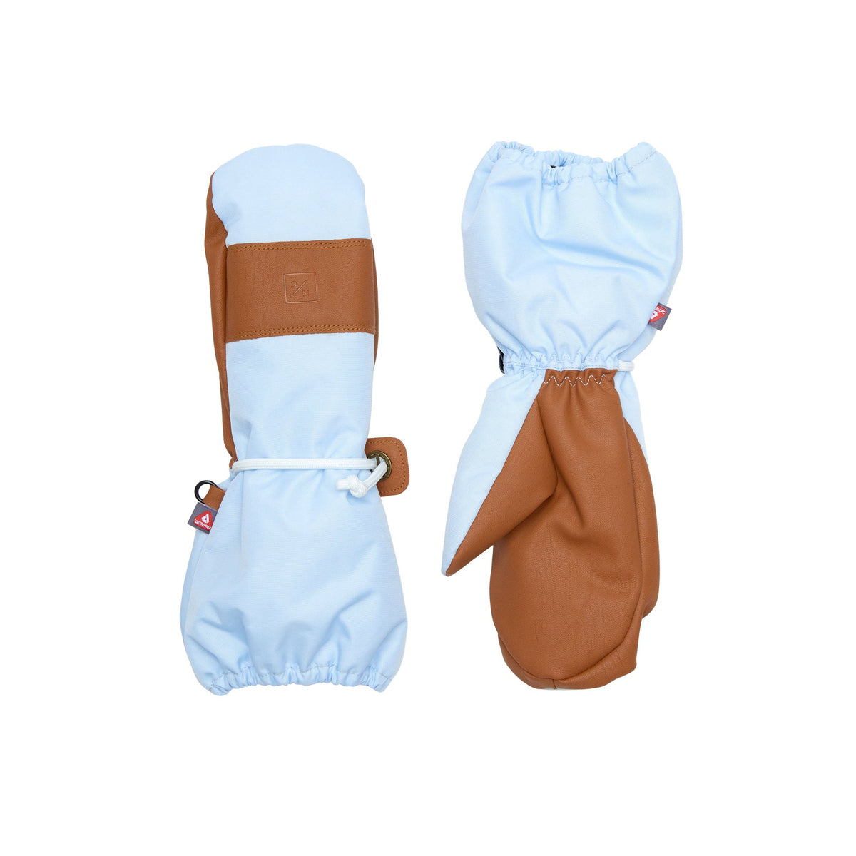 Cloud Blue Waterproof Ski Mitten