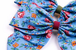 French Cordelle Bow in Blue