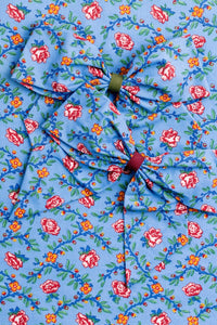 French Cordelle Bow in Blue