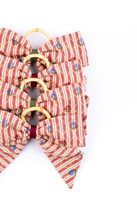 Bistro Charm Napkin Rings in Red, Set of 4