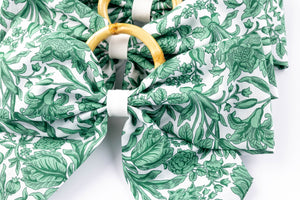 Heritage Sambourne Napkin Rings in Green, Set of 4