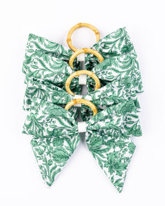 Heritage Sambourne Napkin Rings in Green, Set of 4