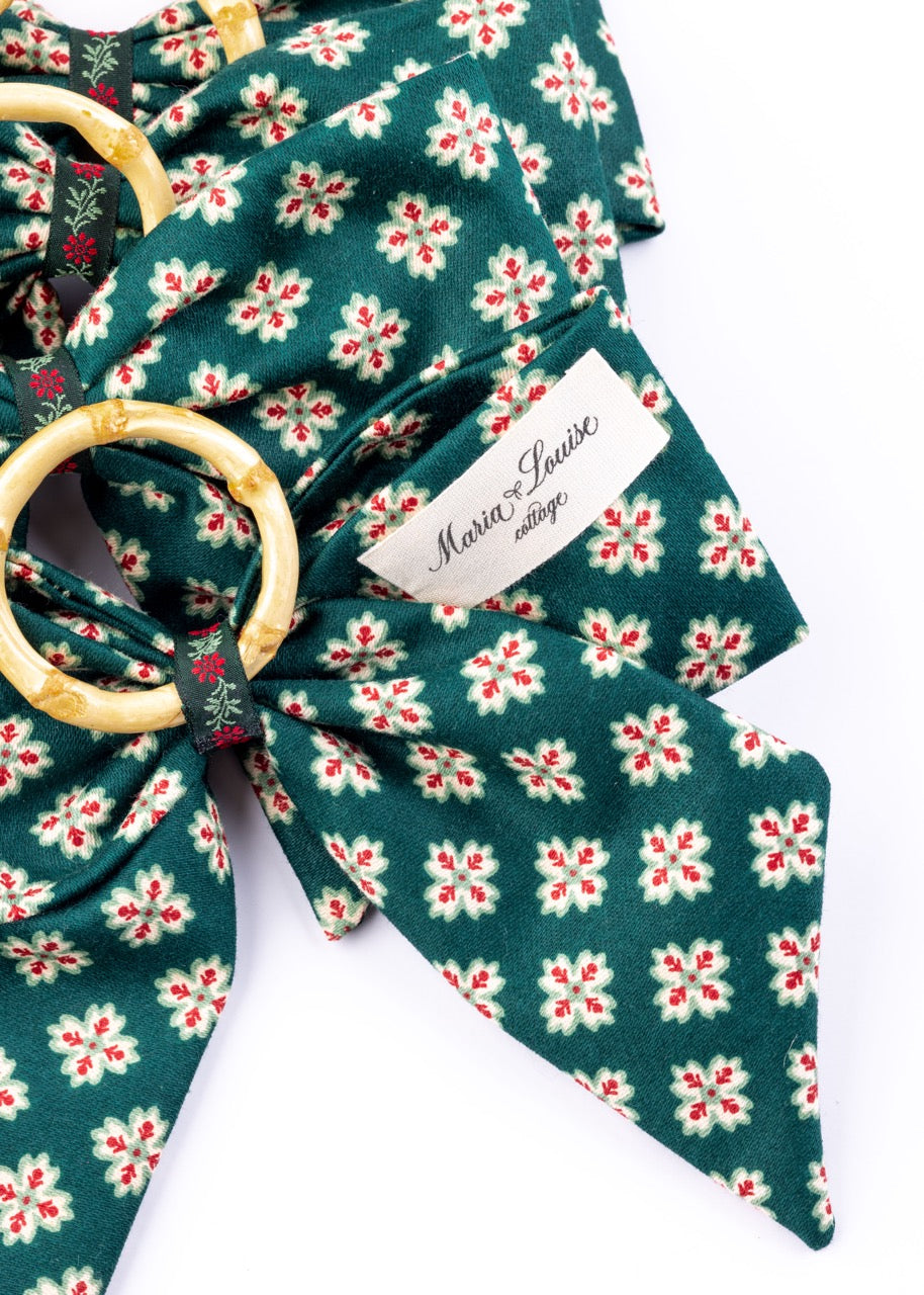 Castleton Napkin Rings in Green, Set of 4