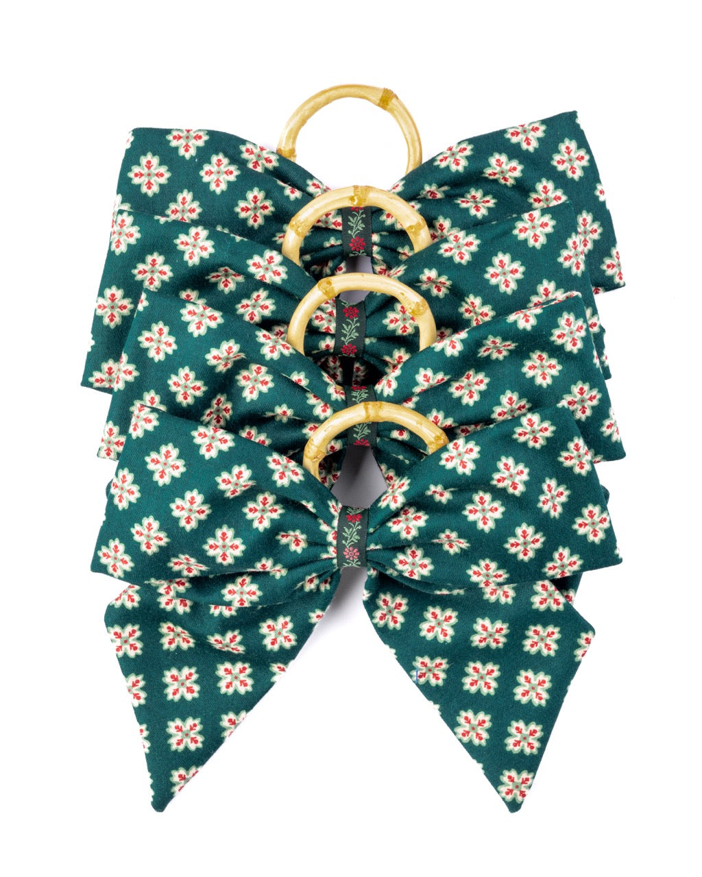 Castleton Napkin Rings in Green, Set of 4