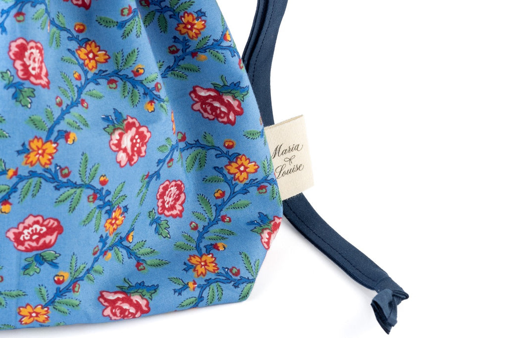 The French Cordelle Pouch Bag in Blue