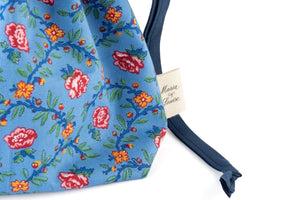 The French Cordelle Pouch Bag in Blue