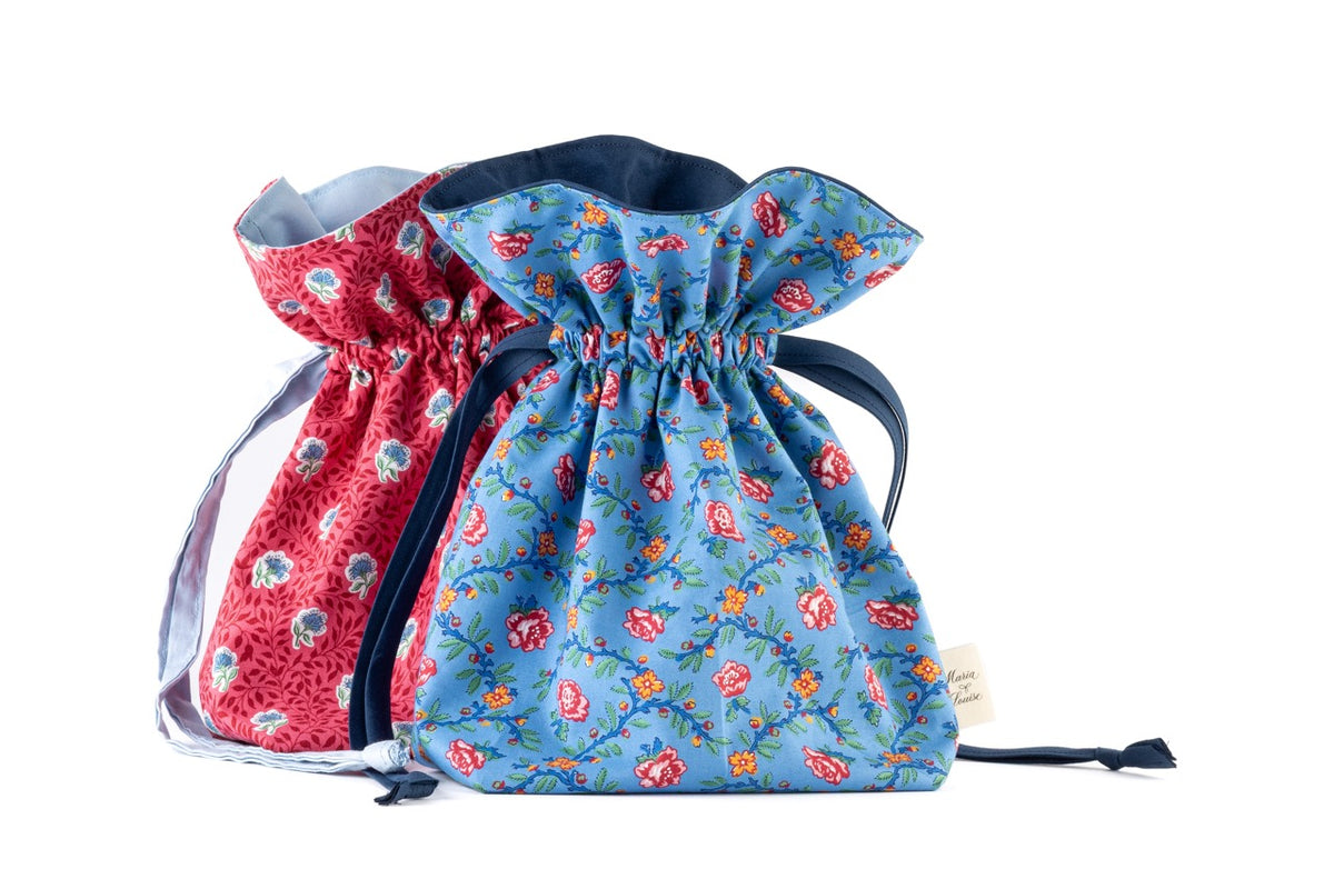 The French Cordelle Pouch Bag in Blue