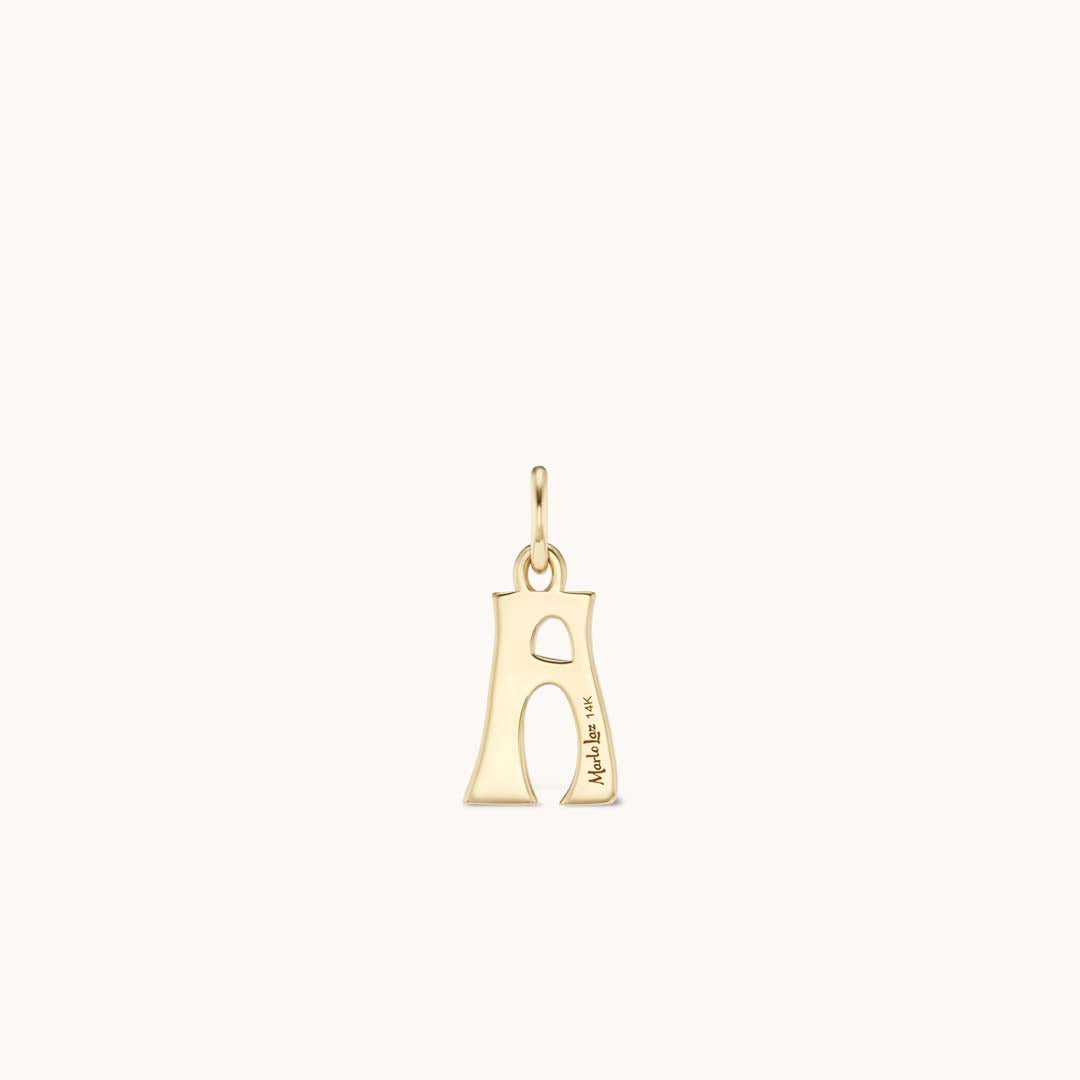 Pave Diamond Letter Charm