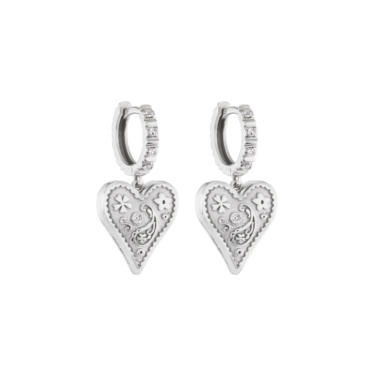 Mini Southwestern Heart Earrings