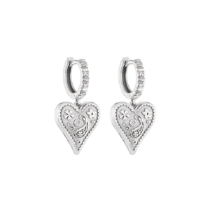 Mini Southwestern Heart Earrings