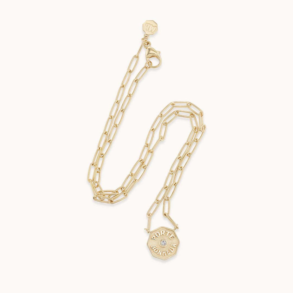 Petite PB Multi Link Necklace White Diamond