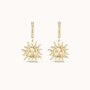 El Sol Earrings in Yellow Gold