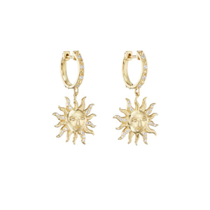 El Sol Earrings in Yellow Gold