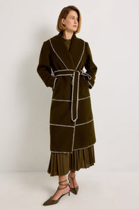 Chloe Coat in Juniper Green