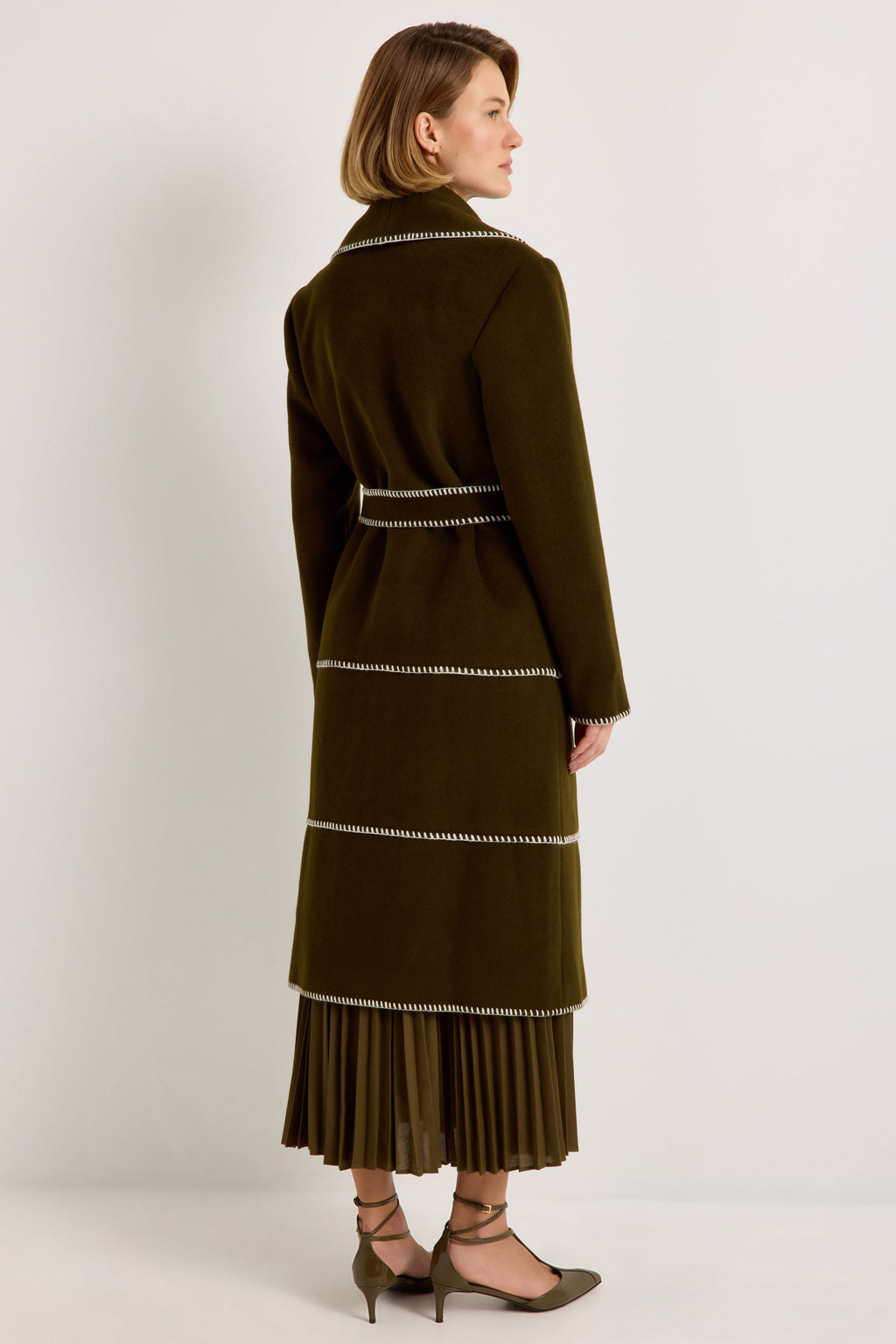 Chloe Coat in Juniper Green