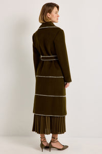 Chloe Coat in Juniper Green