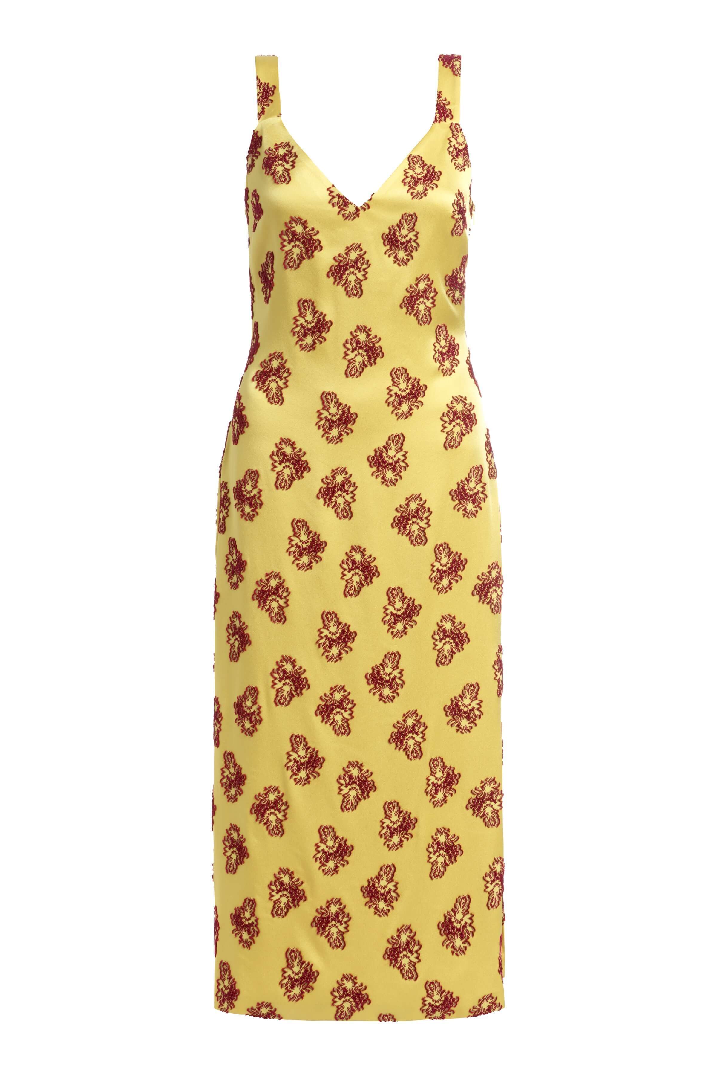 Dancing Queen Citrine Midi Dress