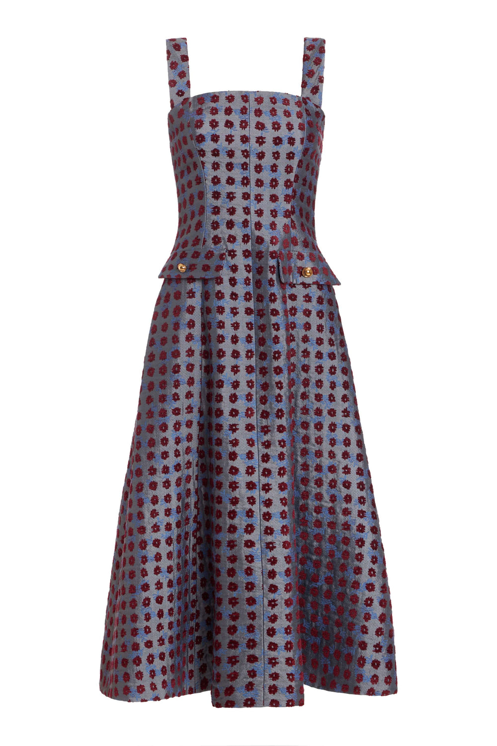 Birdie Teal Tapestry Midi Dress